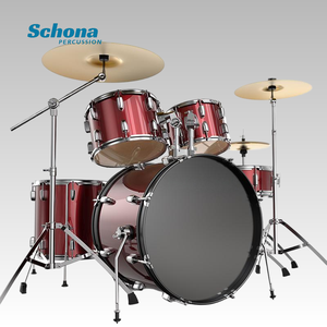 Batería <span class=keywords><strong>Profesional</strong></span> para Principiantes, 5 Tambores, <span class=keywords><strong>2</strong></span>/3/4 Platillos, Tambor de PVC de Álamo, Instrumento de Percusión para Práctica y Actuación - Product Image 3