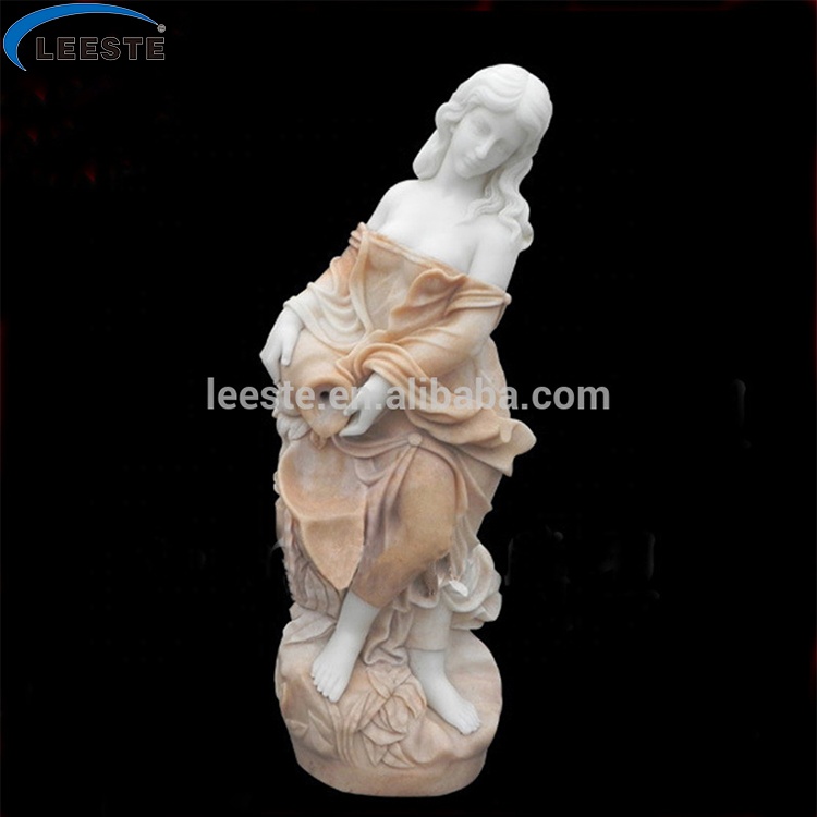 Abstract Stone Carving White Marble Angel Garden Venus Sculptures For Sale