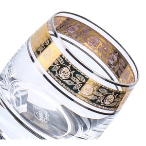 Bohemia Crystal Whiskey Glasses 201-300ml Gold Plated Thick Bottom For Spirits Party Use - Product Image 3