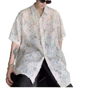 เสื้อเชิ้ตแขนสั้นพิมพ์ลายดอกไม้ฮาวายสำหรับผู้ชายชุดชายหาดลำลองระบายอากาศสำหรับวัยรุ่นฤดูร้อน - Product Image 4