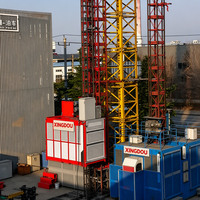 Ascenseur de chantier SC200 homologué CE, monte-charge de matériaux et passagers, capacité de levage 2T 3T, vente directe usine, haute qualité