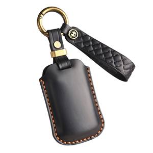 Pour <span class=keywords><strong>KIA</strong></span> K9 clé de voiture FOB chaîne anneaux étui en peau de vache Agent de livraison directe - Product Image 5