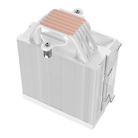 Nouveau style, logo personnalisé, radiateur PC 120 mm, LGA1200 2011 AM4 AM5, refroidisseur d'air pour processeur, 6 caloducs, ventilateur de refroidissement du processeur avec affichage de la température