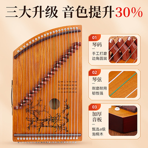 Truyền Thống Trung Quốc Nhạc Cụ Đàn Tranh 21 Chuỗi Guzheng Cho Người Mới Bắt Đầu Với Trường Hợp Thực Và Quà Tặng Miễn Phí - Product Image 6