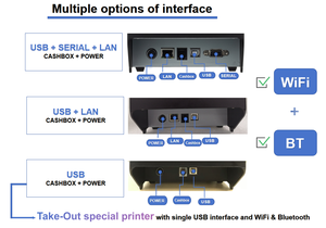 Sunson เครื่องพิมพ์ใบเสร็จความร้อน80มม. 203dpi, เครื่องตัดอัตโนมัติ usa/wifi // LAN รับประกัน1.5ปีสำหรับสินค้า - Product Image 4