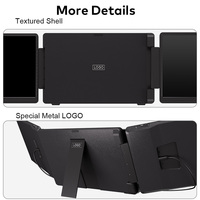 Écran double 15,3 pouces pour ordinateur portable, moniteur portable détachable, 2 câbles de connexion, super station de travail, électronique grand public