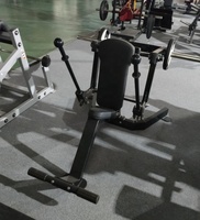 Équipement de gymnastique plaque de musculation commerciale chargée assis Dip Triceps presse Machine