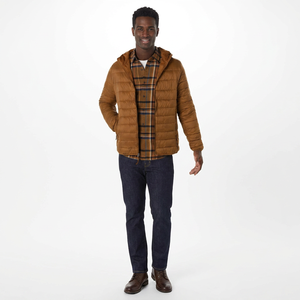 Veste matelassée imperméable de haute qualité pour homme, streetwear d'hiver, col à capuche chaud, fermeture éclair sur le devant, prix de gros - Product Image 1