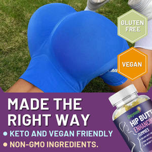 Herbal OEM BBL Gummies Body Butt Caderas orgánicas Crecimiento Booty Suplemento de belleza Mejorar Gummies para mujeres - Product Image 2