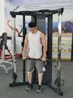Máquina Multifuncional de Gimnasio Comercial de Alta Calidad TZ-Q1018, Máquina Smith, Máquina de Cable Cruzado