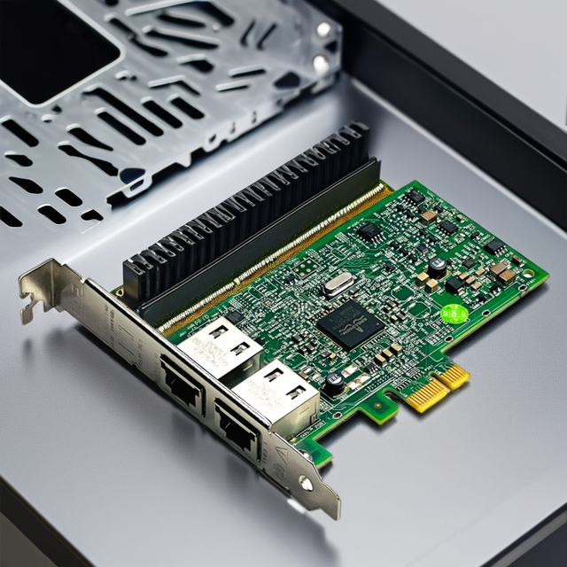 BCM5720 Dual Port 1Gb PCIe X1 RJ45 Wired Network Adapter BCM95720A2003DC for Server Internal Use in Stock