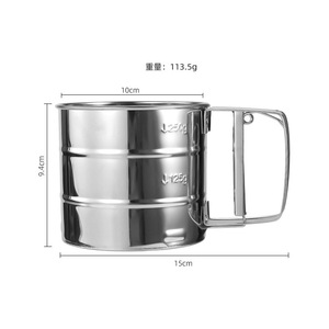 Handheld Flour <b>Sieve</b> Stainless Steel Ultra <b>Fine</b> Mesh Baking Sifter Household Use - Product Image 2
