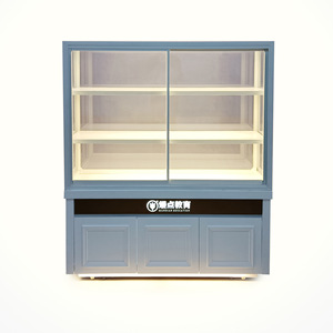 Kainice Customized Wood Bread Display Stand Bakery Display Cabinet bread display showcase