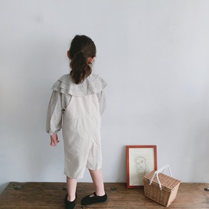 Kids Girl Long Sleeves Linen Shirt Toddler Stripes Turn Down Collar Flax <b>Blouse</b> Children Spring Autumn Girl Clothes Linen Top - Product Image 5