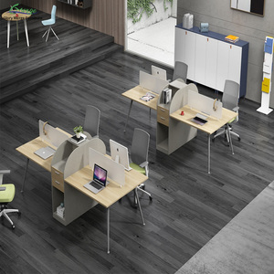 Contempo su misura Open Plan ufficio Computer Workstation scrivania con metallo gambe divisorio ufficio - Product Image 3