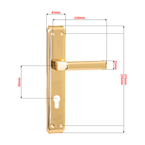 Hộ gia đình phòng ngủ cửa mortisecylinder khóa thiết lập sản xuất của nhãn hiệu nội thất chốt với Lỗ mộng khóa xử lý - Product Image 3