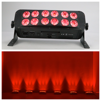 Éclairage LED puissant à batterie 12x18W RGBWA+UV sans fil DMX Wash Uplights avec WIFI & IR Dj pour mariage Lumière Par sans fil