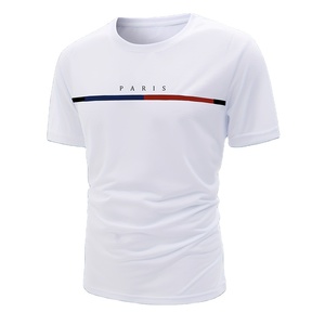 T-shirt da <span class=keywords><strong>uomo</strong></span> con motivi a tema parisiano stampata comoda, t-shirt fantasia <span class=keywords><strong>abbigliamento</strong></span> <span class=keywords><strong>estivo</strong></span> maschile, <span class=keywords><strong>abbigliamento</strong></span> maschile - Product Image 1