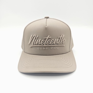 Athlete 5 Panel Solid Waterproof Golf <b>Cap</b> Custom Embroidery Logo Low MOQ OEM Engineered Ventilation <b>Quick</b> <b>Dry</b> Technical Apparel - Product Image 2