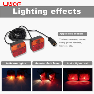 Kit de Luces Traseras para <span class=keywords><strong>Remolque</strong></span> Estándar Europeo de 7 Pines, 4 Funciones, Impermeable, Alta Luminosidad, 12V/24V, Universal para Camiones y Remolques - Product Image 4