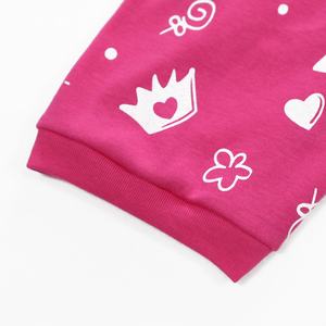 Korean Pink Low Rise Waist Knitted Cotton <strong>Pjs</strong> Size 10 Night Wear Sleepwear Shorts Sets Kids Tales Print <strong>Unicorn</strong> Pajama - Product Image 6