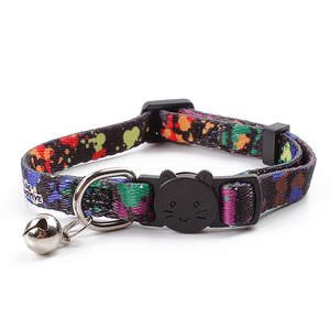 2025 suministros personalizados de lujo para mascotas, varios diseños, Collar de seguridad de poliéster para gatos, nuevo estampado de nailon personalizado barato - Product Image 1