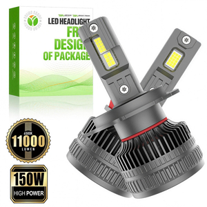 Bombillas LED H4 <span class=keywords><strong>A9</strong></span> de Doble Haz de Alta Calidad, 150W, 11000Lm, 6500K, 12V, para Mejoras Nocturnas en Flotas Comerciales - Product Image 1