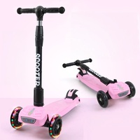 Trottinette à pédale conviviale, stable, anti-basculement, base à 3 roues pour garçons et filles, divertissement décontracté en plein air