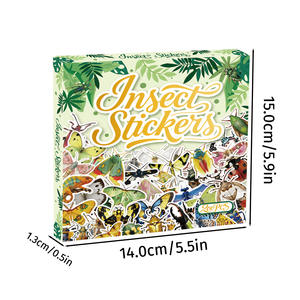 สติกเกอร์แมลงที่เหมือนจริงรูปผีเสื้อบรรจุมาในกล่อง200ชิ้น - Product Image 2