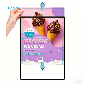 Advertising LED <b>Light</b> Boxes Ultra-Thin Rectangle Hanging Aluminum Frame Size Posters Menus Movie Poster Displays XL-DX071 Pull-o - Product Image 4