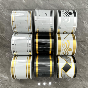 Plinthe murale en mousse PE géométrique, rouleau <span class=keywords><strong>de</strong></span> 10 cm x 5 m, autocollante, pour sol, cuisine, <span class=keywords><strong>salle</strong></span> <span class=keywords><strong>de</strong></span> <span class=keywords><strong>bain</strong></span>, autocollants muraux - Product Image 2
