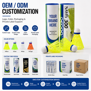 Professional Nylon Shuttle <strong>Badminton</strong> 3pcs Tube - Extra Durable Synthetic Shuttlecocks with Real Cork Base for Intensive Play - Product Image 4