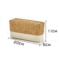 Vente chaude Durable Recyclé Naturel Coton Toile Jute Pochette À Fermeture Éclair À La Mode Petit Voyage Cosmétique Sac Maquillage De Stockage