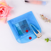 Pochette d'emballage d'enveloppe personnalisée sac d'enveloppe en plastique PVC transparent transparent avec fermeture à bouton-pression