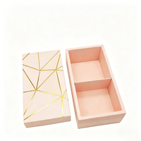 Maßgefertigte Geschenkboxen mit Trennwänden, Geometrische Heißprägung, Stabile Kartons für Schokoladen- und Dessertaufbewahrung