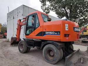 Mini-pelle hydraulique à roues Doosan Dh150w-7 d'occasion 6 tonnes Corée d'origine Excavateurs d'occasion nouveauté - Product Image 4