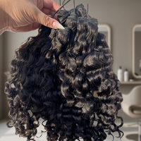 Extensions de cheveux humains indiens Remy 2026, ondulation profonde, pointes pleines, double trame, commande en gros