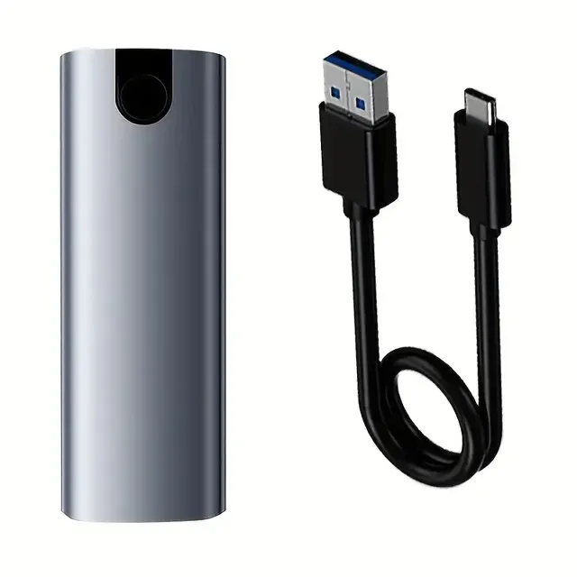 2-in-1 M.2 SSD Adapter and NVME/SATA Hard Drive Case - USB A & USB C Dual Plug, Tool-Free Installation!