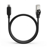Kabel Ethernet USB-C ke RJ45, Kabel LAN Gigabit 100Mbps 1000Mbps Tipe C ke RJ45 untuk Laptop, Ponsel, Tablet