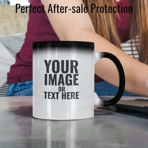 Tasses à café en céramique mate personnalisables avec logo, réutilisables, thermosensibles, changeant de couleur, portables, vierges pour sublimation, tasses magiques - Product Image 4