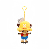 Pendentif en peluche personnalisé de 12 cm, pendentif de personnage d'anime One Piece, Luffy Qiaoba, poupée de dessin animé