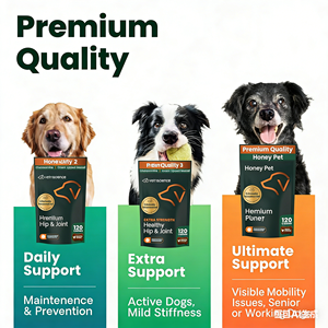Honey Pet OEM ODM - Golosinas Masticables para Cadera y Articulaciones, <span class=keywords><strong>Extra</strong></span> Fuertes y Saludables, con Alto Contenido de Proteínas, UC II, Glucosamina y Mejillón de Labio Verde, 2.5 kg - Product Image 2