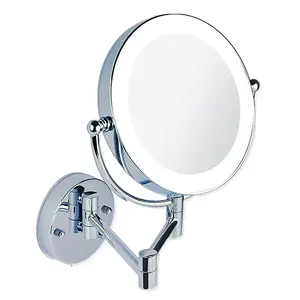 Double face make up Mirror 360 Swivel Recharge Batteries Included