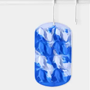 Molde para hielo 3D con forma de tiburón, bandeja para hacer hielo, molde de fácil desmoldeo para cócteles, whisky, bebidas, nevera, cocina, cafetería, camping - Product Image 3