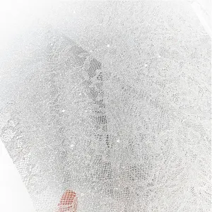 New Multi-Color Sequin Embroidery Lace Fabric for Tulle Wedding Dress Decoration with Shiny Glitter Sequins