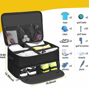 Organizador de maletero de Golf de 2 capas personalizado, <span class=keywords><strong>cofre</strong></span> de juguete de <span class=keywords><strong>coche</strong></span> para zapatos y pelotas, organizador de zapatos de Golf - Product Image 2
