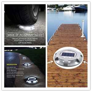 Lampes solaires à DEL pour pont d'allée Lampes solaires pour pont de sol Lampes solaires pour l'extérieur Étanche IP68 <span class=keywords><strong>Lampe</strong></span> solaire enterrée à DEL - Product Image 6