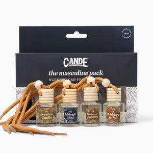 Auto-Lufterfrischer-Set mit vier 8ml-Flaschen und einzigartigen Hänge-Düften für langanhaltende Auto-Aromatherapie - Product Image 1