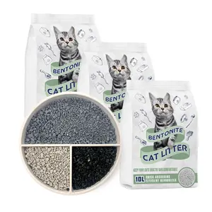 Giá tuyệt vời 1-3.5 mét nhà máy OEM/ODM mèo xả rác Bentonite đậu phụ Natri với than bị hỏng Bentonite mèo xả rác