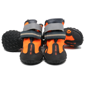 Muker Chaussures de luxe écologiques Cartoon Winter pour chiens de compagnie Bottes réfléchissantes de course à pied d'extérieur imperméables Protection des pattes solides - Product Image 4